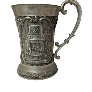 SKS Zinn Carl Spitzweg Pewter Love Letter Beer Stein Tankard The Poor Poet 4.5"